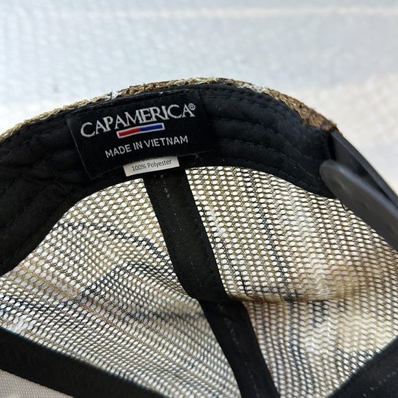 Eagle Excavation Inc Camo Mesh Trucker Hat SnapBack Cap - Picture 9 of 11